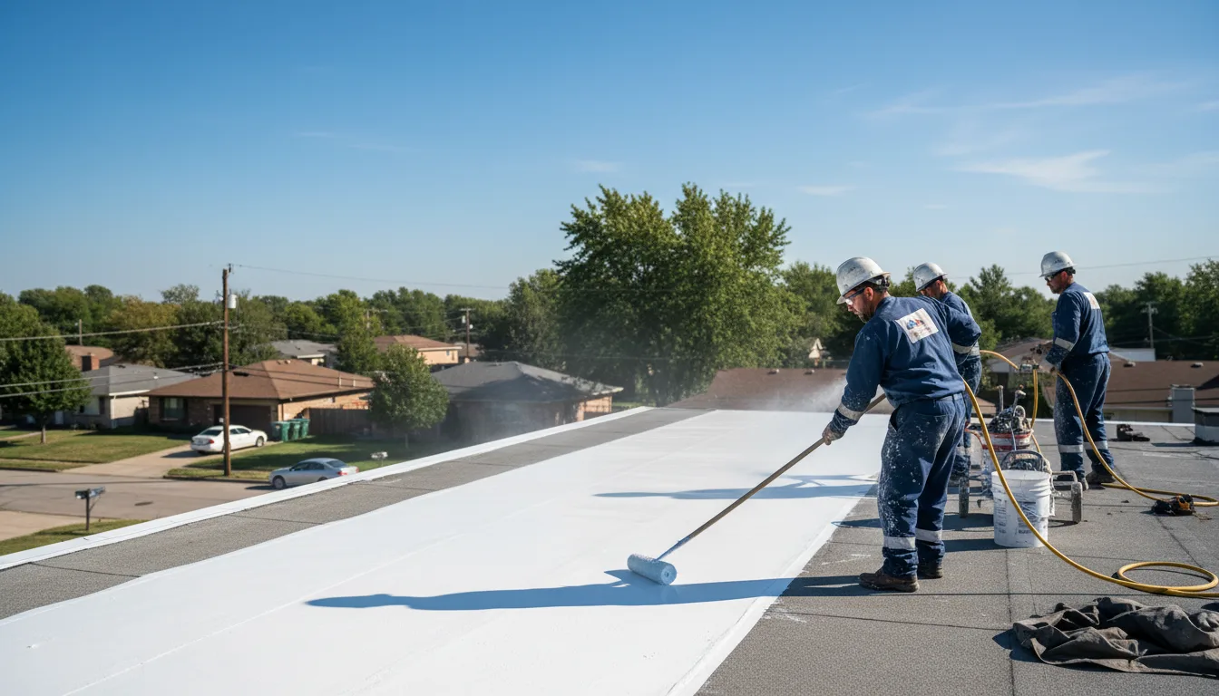 Commercial roof coating in Cabins, WV near me